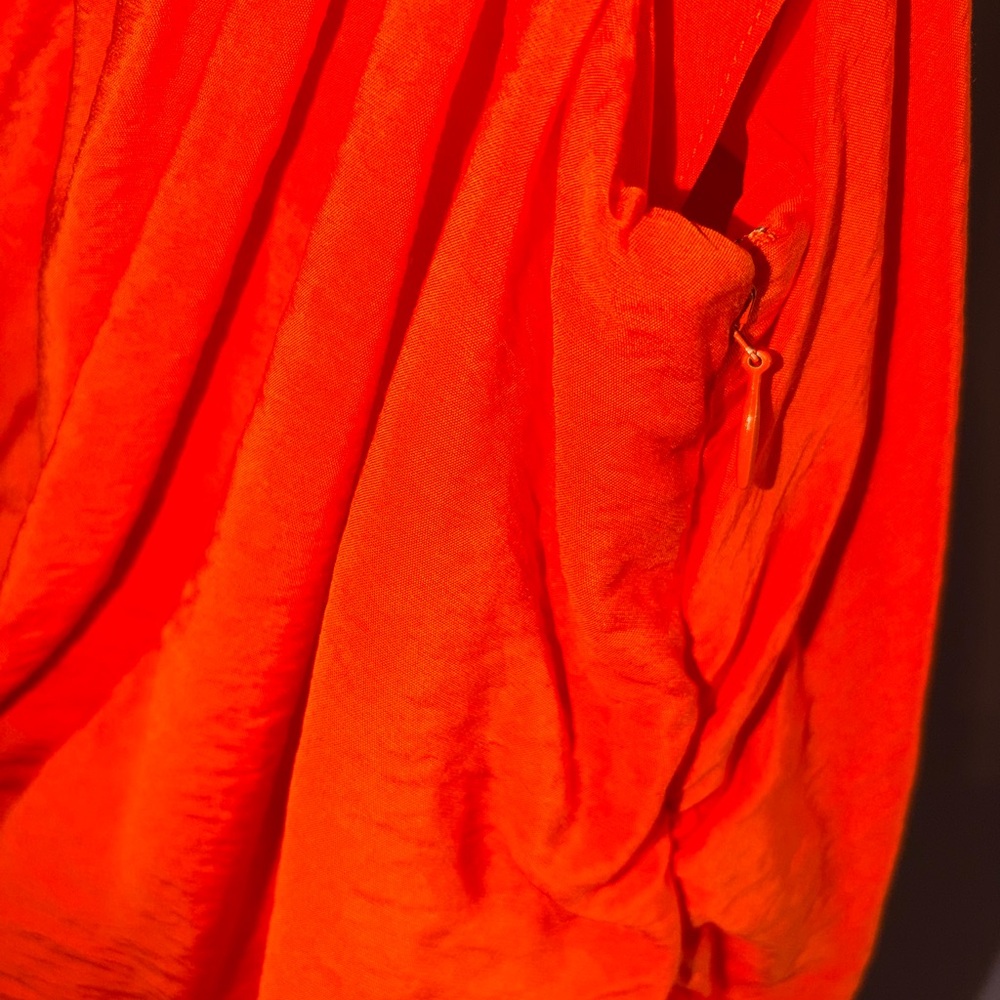 ANTONIO MELANI One-Shoulder Orange Dress NWT - Picture 3 of 8